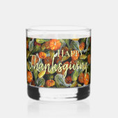 カボチャ、カボチャ秋の収穫飲みガラス ウイスキーグラス (裏面)