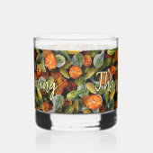 カボチャ、カボチャ秋の収穫飲みガラス ウイスキーグラス (左)