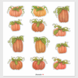 カボチャ・カボチャ シール