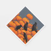 カボチャ&カラス – 紙ランチョンナプキン スタンダードランチョンナプキン (角)