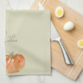 カボチャ「ギャザー」 キッチンタオル (四つ折り)