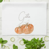 カボチャ「ギャザー」 キッチンタオル (折り畳み)