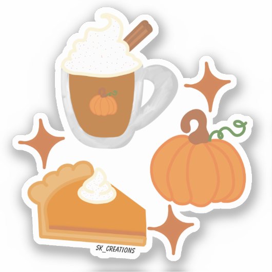 カボチャ・グッズ シール (正面)