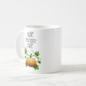 カボチャ コーヒーマグカップ (正面左)