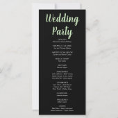 カボチャ&サンフラワーズ秋ブラック結婚式 プログラム (裏面)