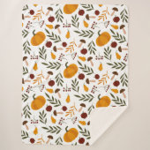 カボチャ、ザクロ、ナシ シェルパブランケット (正面)