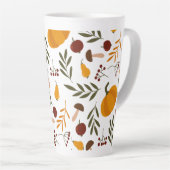 カボチャ、ザクロ、梨 カフェラテマグ (右アングル)