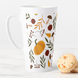 カボチャ、ザクロ、梨 カフェラテマグ