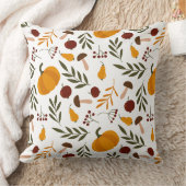 カボチャ、ザクロ、梨 クッション (ブランケット)