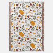 カボチャ、ザクロ、梨 スローブランケット (正面縦)