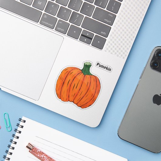 カボチャ シール (ノートパソコンとiPhone)
