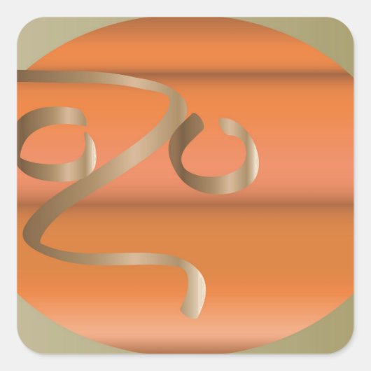カボチャ スクエアシール (正面)