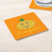 カボチャ スクエアペーパーコースター (アングル)