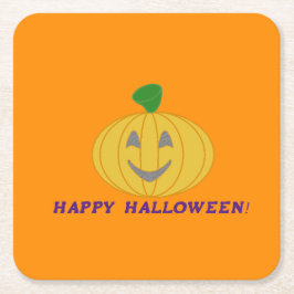 カボチャ スクエアペーパーコースター