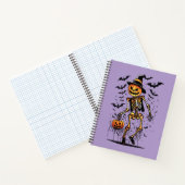 カボチャ スケルトン ハロウィン アート  ノートブック (内部)