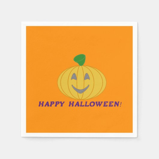 カボチャ スタンダードカクテルナプキン (正面)