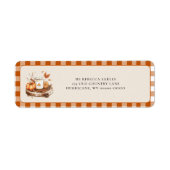 カボチャ&スパイスオールナイス差出人住所 ラベル (正面)