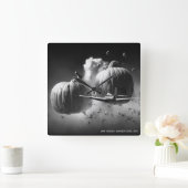 カボチャ・スパイス戦争 スクエア壁時計 (ホーム)