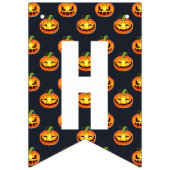カボチャ&スパイダーズハッピーハローウィン バンティングフラッグ (第2の旗)