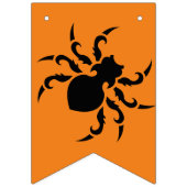 カボチャ&スパイダーズハッピーハローウィン バンティングフラッグ (第1の旗)