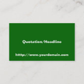 カボチャ、スープ、背ストライプの景 名刺 (裏面)