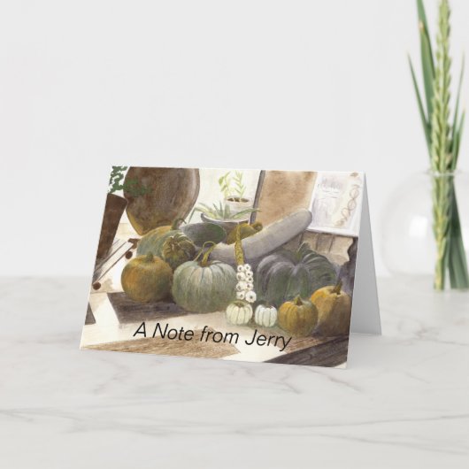 カボチャ ノートカード (正面)