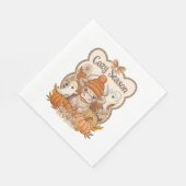 カボチャ – ハイランドカウカ幽霊ハロウィーン スタンダードランチョンナプキン (角)