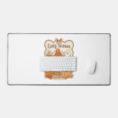 カボチャ – ハイランドカウカ幽霊ハロウィーン デスクマット (キーボード&マウス)