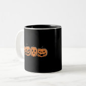 カボチャ ハロウィン 秋 収穫祭 ギフト ツートーンマグカップ (正面左)