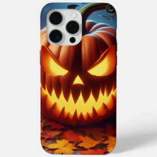 カボチャ/ハロウィーン/こうもりスプキー iPhone 15 PRO MAXケース