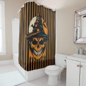 カボチャ/ハロウィーン/スカル/スプキー シャワーカーテン (インサイチュ)