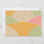 カボチャ・ハーベストかかし写真1st誕生日 招待状 (裏面)