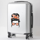 カボチャ・バンダナ・メッシーパンとオレンジ色の格子柄 シール (スーツケース)