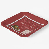 カボチャ・パイの感謝祭 ペーパープレート (傾斜あり)