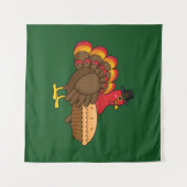 カボチャ・パイ感謝祭でかわいいトルコ タペストリー (正面(横))