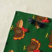 カボチャ・パイ感謝祭でかわいいトルコ ビーチタオル (インサイチュ)