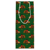 カボチャ・パイ感謝祭でかわいいトルコ ワインギフトバッグ (裏面)