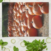 カボチャ・パッチ秋の収穫写真 キッチンタオル (折り畳み)