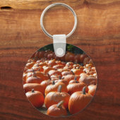 カボチャ・パッチ秋の収穫写真 キーホルダー (裏面)