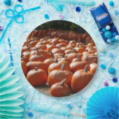 カボチャ・パッチ秋の収穫写真 ペーパープレート (パーティー)