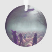 カボチャ·パッチ·ウィッチ飛んでいるズ·過去·トリック·オア·トレーター オーナメント (裏面)