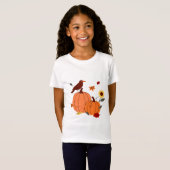 カボチャ, ヒマワリ, カニ Tシャツ (正面フル)