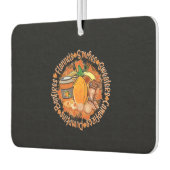 カボチャ・フラネル カーエアーフレッシュナー (左)