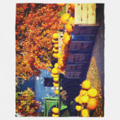 カボチャ フリースブランケット (正面)