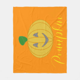 カボチャ フリースブランケット