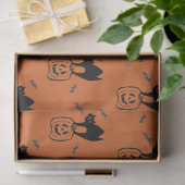 カボチャ&ブラックキャットハロウィンティッシュペーパー 薄葉紙 (ギフト)