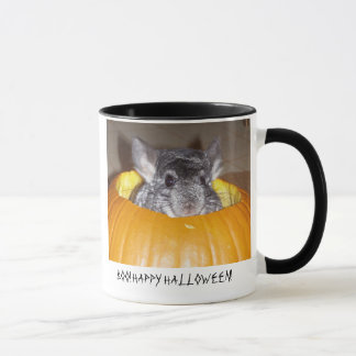 カボチャ、ブーイングのチンチラ! ハッピーハローウィン! マグカップ