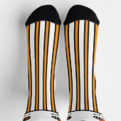 カボチャ、プレイス、ストライプ ソックス (上部)