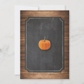 カボチャ·ベイビー·シャワーア·ア·ア·ボーイ·パーティー·ブルー·招待状 招待状 (裏面)