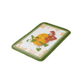 カボチャ、ベリーと葉秋感謝祭 バスマット (アングル)